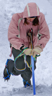 Снежно-ледовая тренировка на склоне Окского откоса
