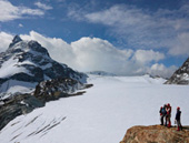 Ледовое плато в Пеннинских Альпах